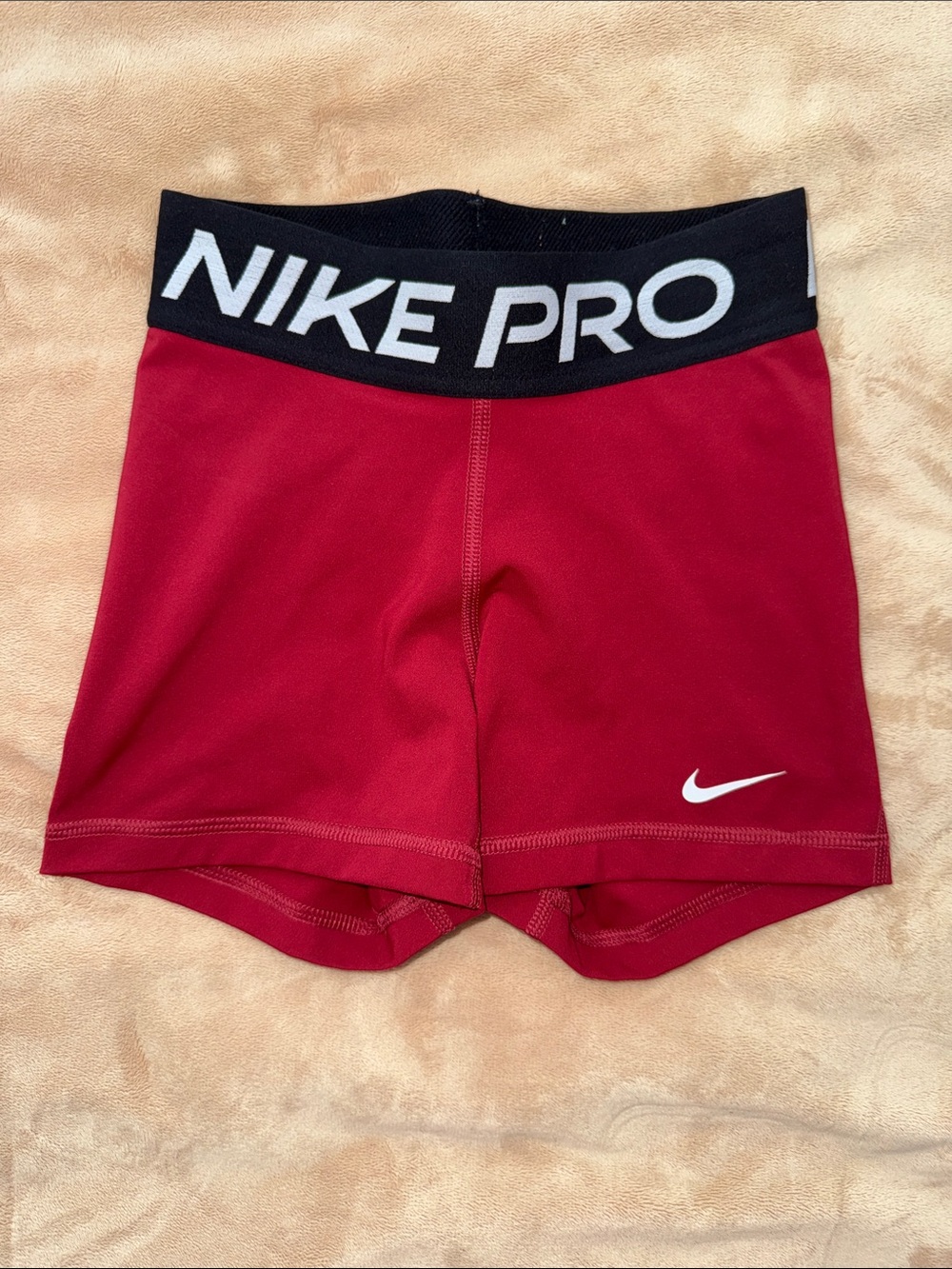 Women’s Red Nike Pro Shorts - XXS